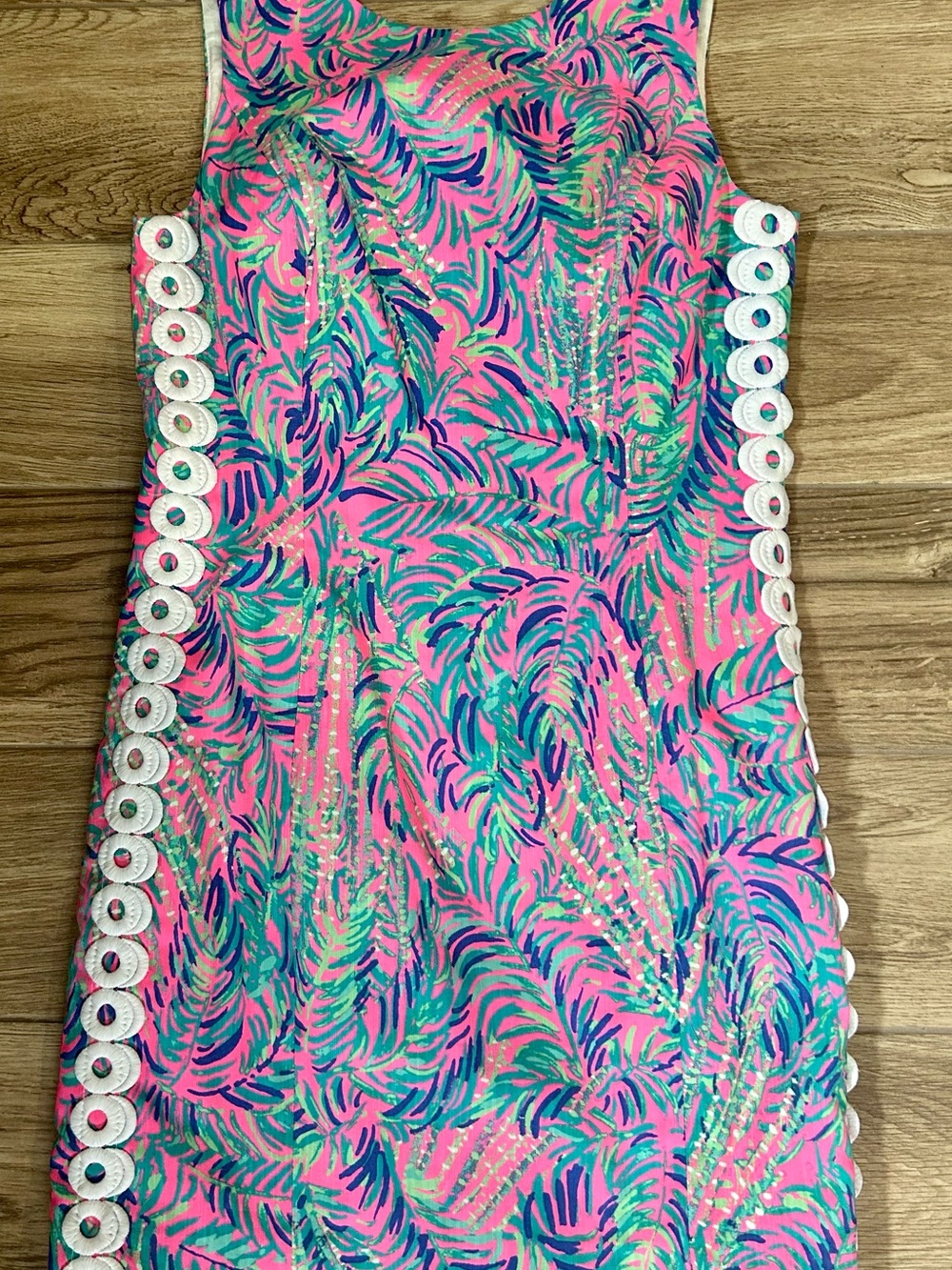 Lilly Pulitzer Mila Pink and Aqua coco breeze dress size 2